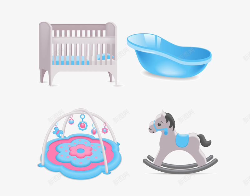 母婴用品母婴玩具png免抠素材_88icon https://88icon.com 可爱清新母婴用品母婴图案