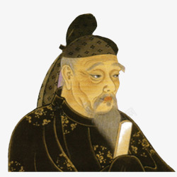 圣人中国孟子肖像画高清图片