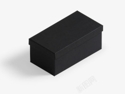 方形礼品盒空白黑色长方形盒子礼品盒高清图片