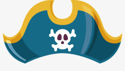 骷髅头海盗帽素材