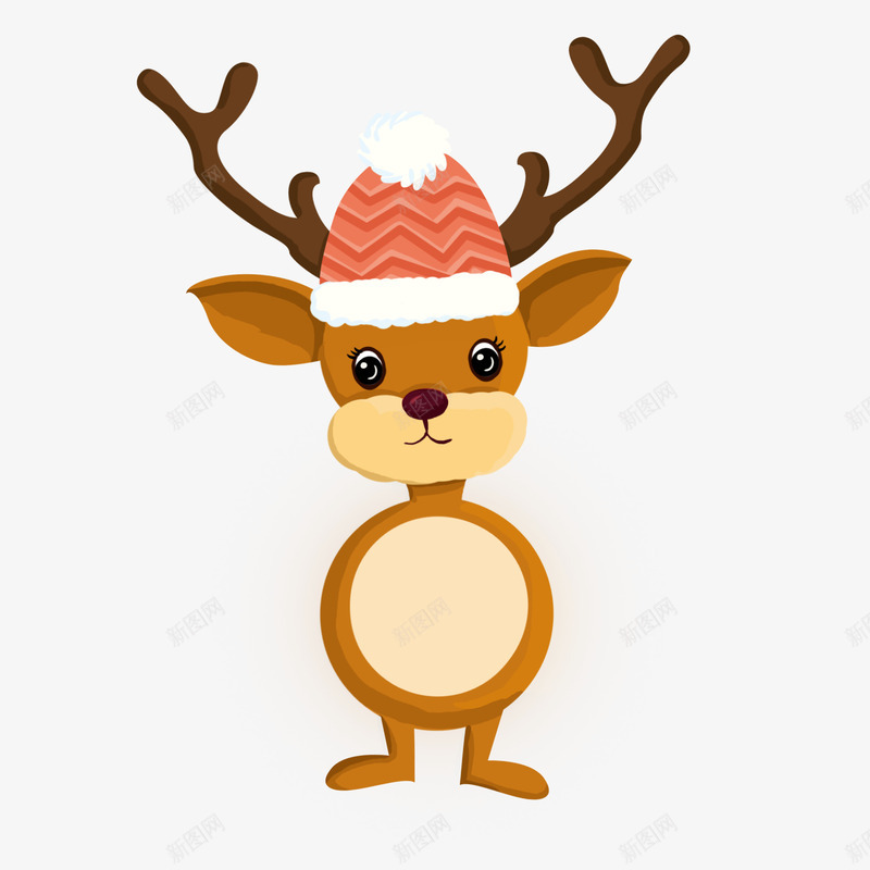 圣诞节卡通麋鹿4png免抠素材_88icon https://88icon.com 卡通 圣诞 礼物帽子 麋鹿 麋鹿挂件