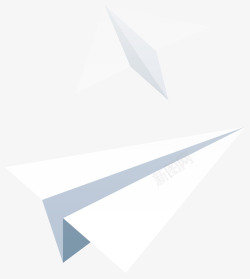 折纸飞机矢量图素材