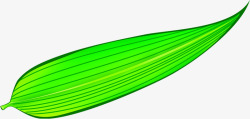 叶子长条端午素材