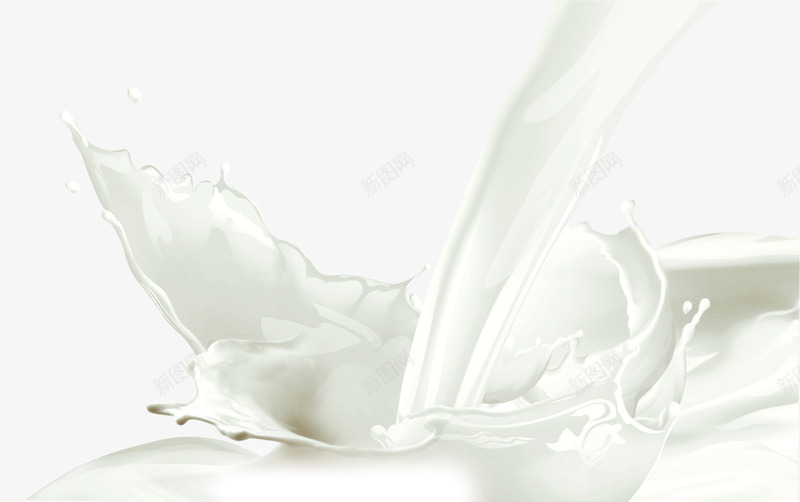 倒牛奶png免抠素材_88icon https://88icon.com 奶花 液体 牛奶 白色