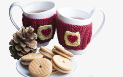 暖心圣诞圣诞节暖心甜品咖啡高清图片