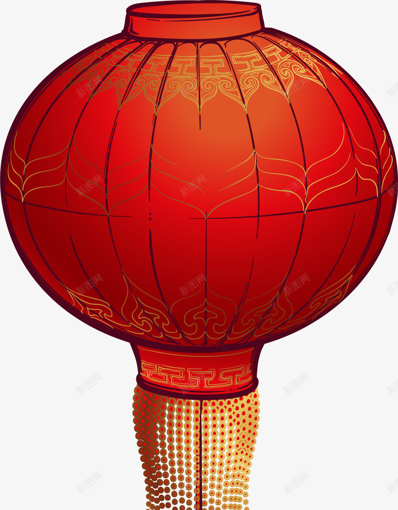 新年红色灯笼挂饰png免抠素材_88icon https://88icon.com 中国风 新年灯笼 新春灯笼 春节灯笼 灯笼挂饰 红色灯笼