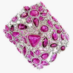 紫色珠宝手环素材