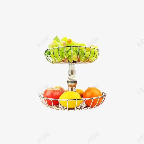 迈迪不锈钢双层水果盘png免抠素材_88icon https://88icon.com mady 产品实物 水果篮 沥水篮 洗菜篮 零食盘