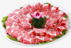烤煎烧烤食材火锅牛肉食材高清图片