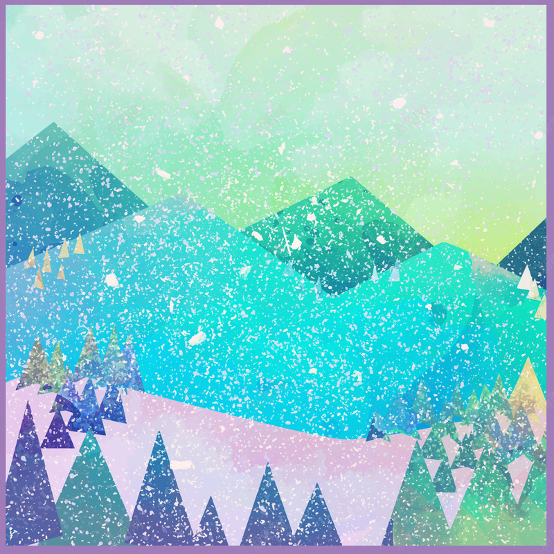 水彩的圣诞风景背景矢量图ai免抠素材_88icon https://88icon.com 圣诞 水彩 风景背景 矢量图