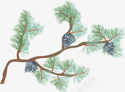 仙鹤松树松树卡通图高清图片