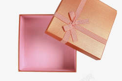 高档礼品盒橙色礼物盒高清图片
