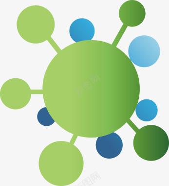 绿色病毒logo图标图标