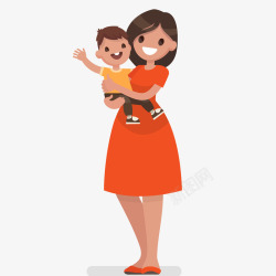 妈妈抱着宝宝睡着了妈妈抱着宝宝插画矢量图高清图片