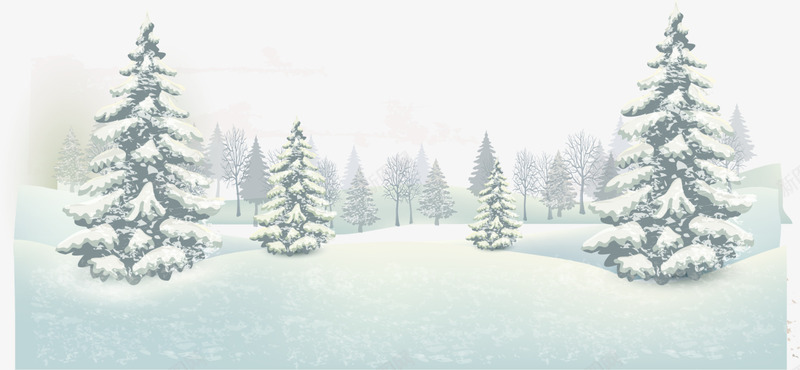 冰天雪地绿色圣诞树png免抠素材_88icon https://88icon.com 冰天雪地 唯美雪景 圣诞节 梦幻雪景 白雪 绿色圣诞树