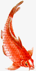 手绘水墨鲈鱼传统贺卡素材