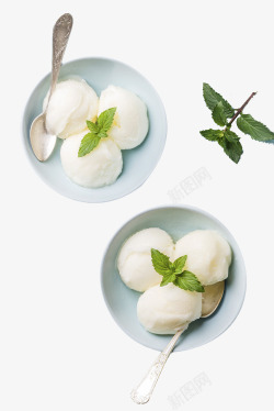小清新清凉手工冰淇淋素材