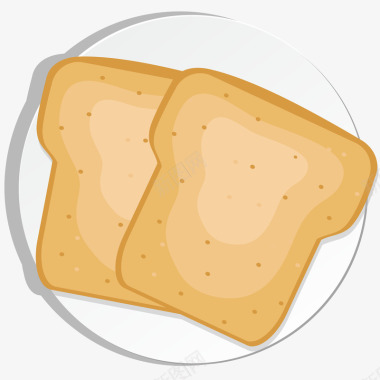 吐司吐司面包插画矢量图图标图标