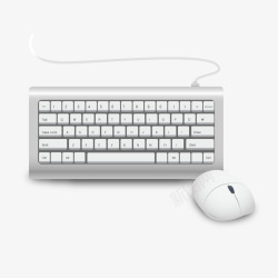 英文键盘白色现代数码产品高清图片