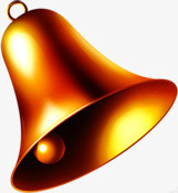 金色铃铛圣诞元旦新年海报素材