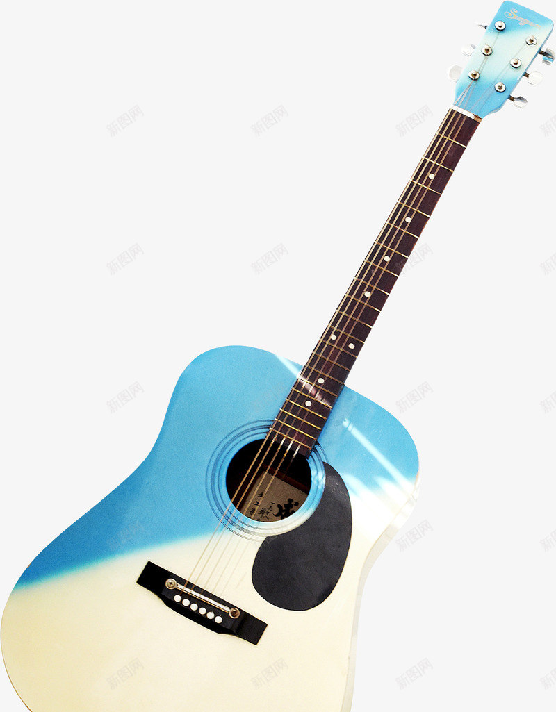 创意合成蓝色吉他造型png免抠素材_88icon https://88icon.com 创意 合成 吉他 蓝色 造型