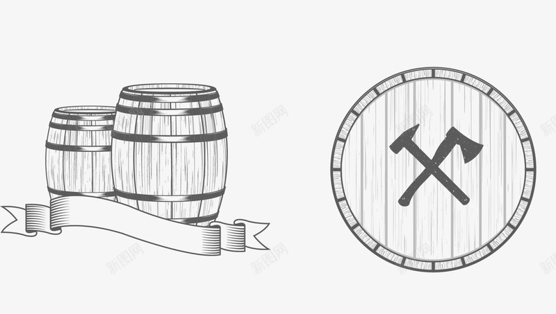 卡通红酒木桶png免抠素材_88icon https://88icon.com 农场 卡通 手绘 木头 木桶 派对 红酒 舞会 酒 酒庄