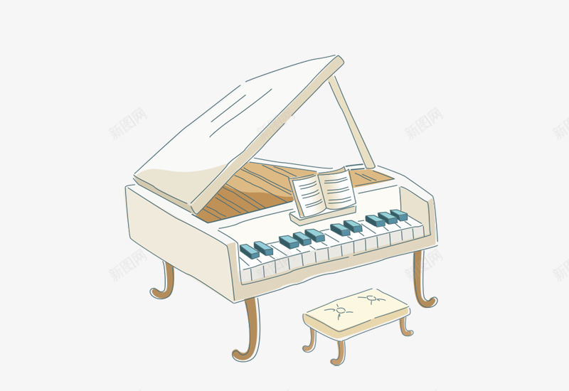 钢琴键盘爵士乐png免抠素材_88icon https://88icon.com 免抠 律动钢琴 简约 钢琴剪影 音乐主题 音乐背景 音符