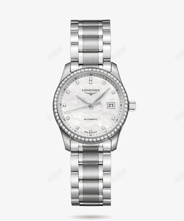 浪琴女士腕表手表png免抠素材_88icon https://88icon.com LONGINES 产品实物 女士 手表 浪琴 腕表 银色