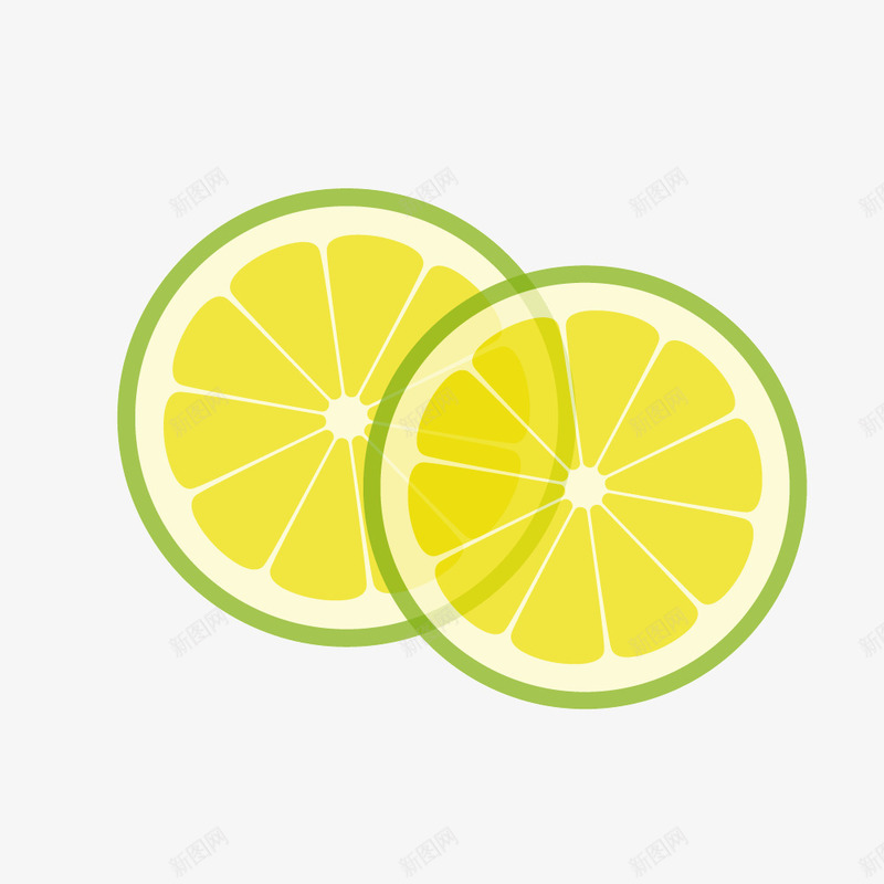 黄色简单柠檬切片矢量图ai免抠素材_88icon https://88icon.com 切片 柠檬 简单 黄色 矢量图