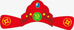 财神帽子春节红色财神帽子高清图片