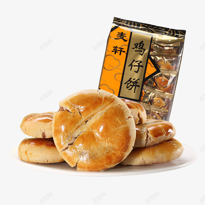 广州特产风味鸡仔饼png免抠素材_88icon https://88icon.com 下午茶 传统糕点 小吃 广东特产 零食 鸡仔饼