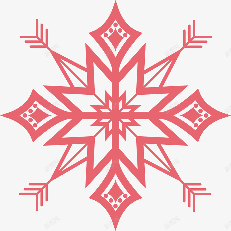 粉色雪花剪影png免抠素材_88icon https://88icon.com 剪影 卡通 可爱 扁平化图 矢量图案 粉色 雪花