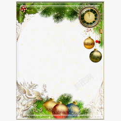 风格圣诞节圣诞节风格相框高清图片