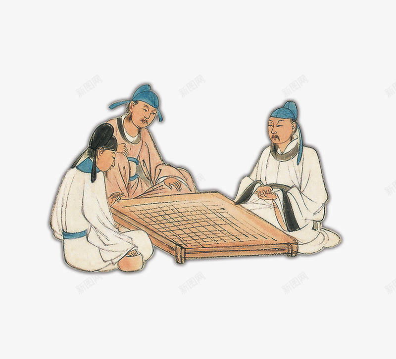 中国风古代文人下围棋png免抠素材_88icon https://88icon.com 中国风 古人 围棋 文人