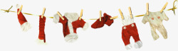 圣诞挂饰袜子素材