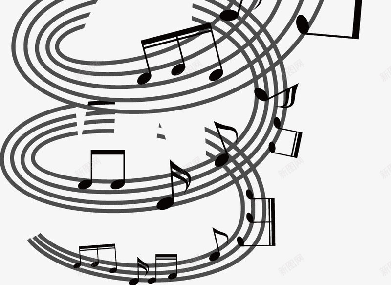 音符旋律图png免抠素材_88icon https://88icon.com 休止符 旋律 歌曲 爱的旋律 线谱 音乐 音乐符号 音符 音符乐章 音符矢量 黑白