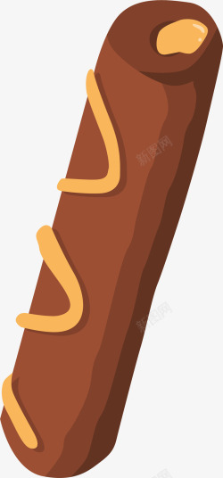 褐色巧克力棒零食素材