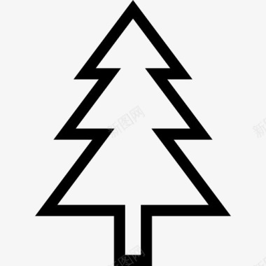 圣诞出行圣诞树图标图标