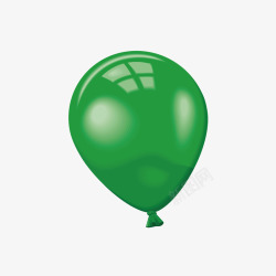 绿色立体气球素材