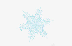 线条雪花素材