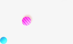 粉色条纹蓝色圆球素材