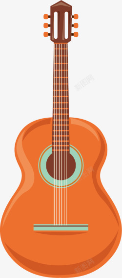 卡通乐器吉他素材