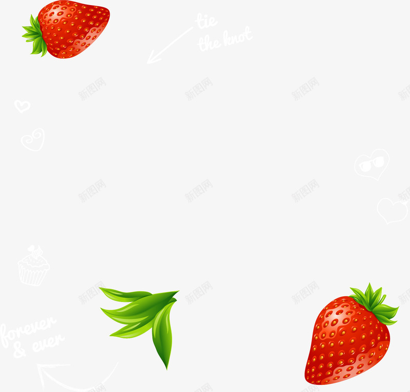 精美水果清新草莓矢量图ai免抠素材_88icon https://88icon.com 水果 清新 精美 草莓 矢量图