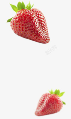 新鲜美味红草莓素材
