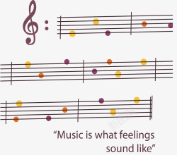 彩色复古音乐素材