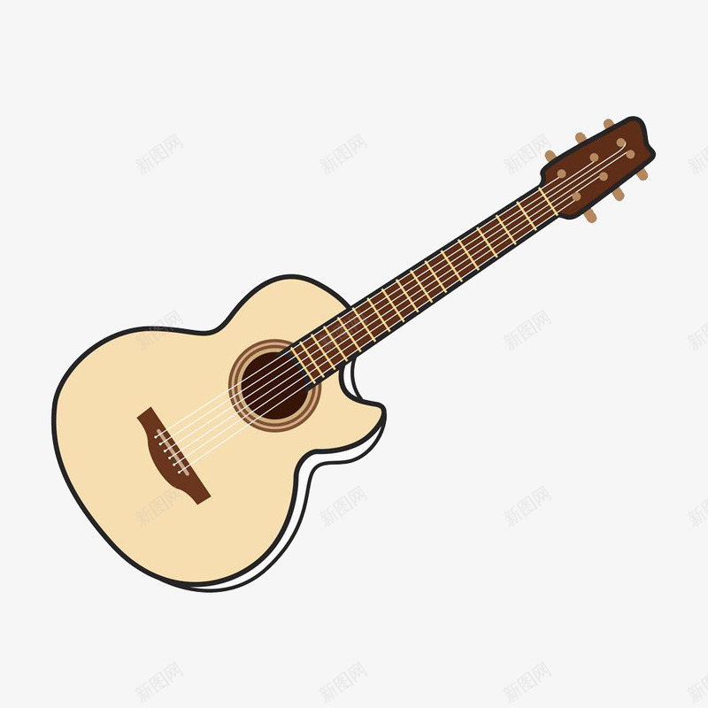 卡通吉他png免抠素材_88icon https://88icon.com png 乐器 卡通 吉他 素材