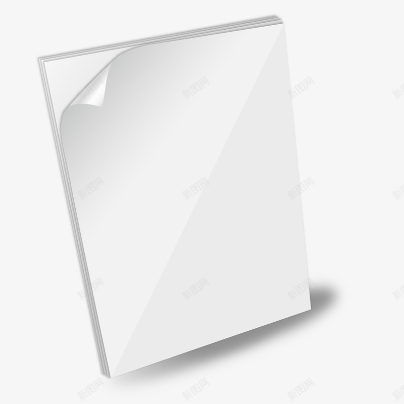 A4纸png免抠素材_88icon https://88icon.com 办公 白纸 稿纸 简约 纸张