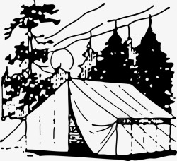 野外露营的帐篷素材