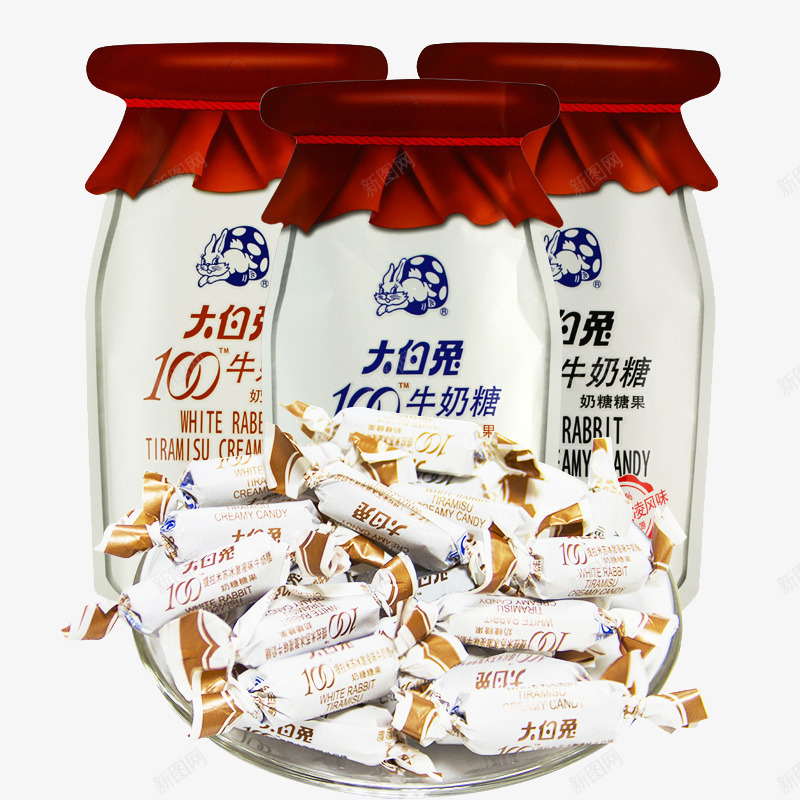 大白兔牛奶糖png免抠素材_88icon https://88icon.com 产品实物 瓶装 白色 零食
