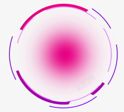 红色圆形科技界面科技圆圈高清图片